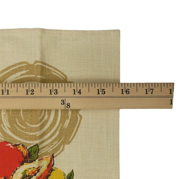 Parisian Prints Tea Towel Fruit Grapes Pears Apples All Pure Linen NOS USA Made - Picture 7 of 7